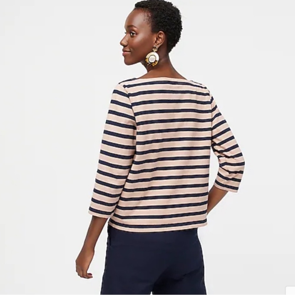 J. Crew Structured Boat Neck shirt - Picture 2 of 8